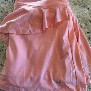 Pink Fils ruffled tennis skirt
